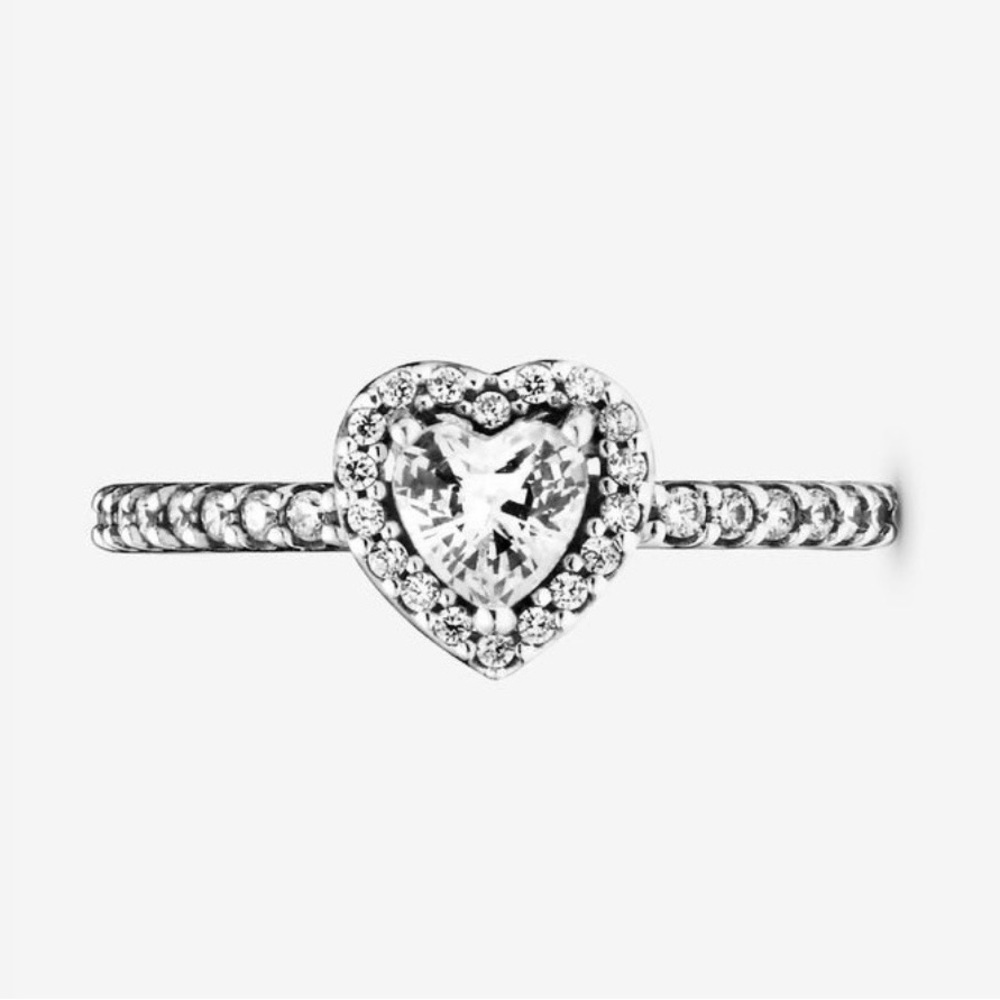 New Pandora Elevated Heart Ring - Sterling silver